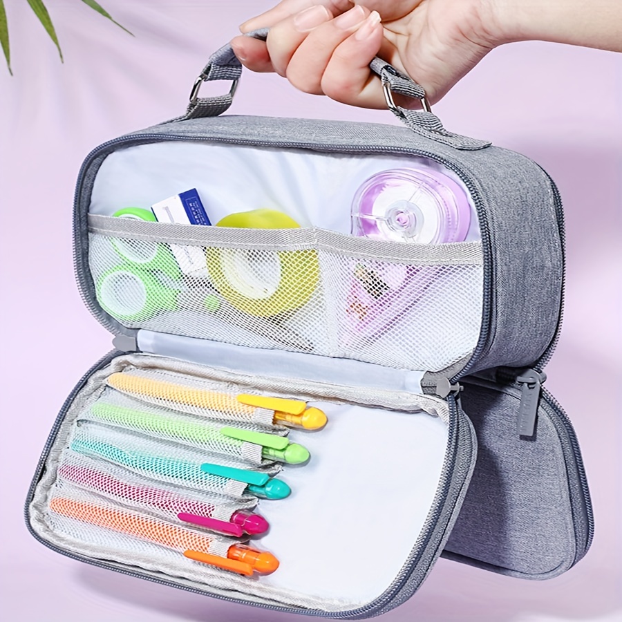 Simple Portable Hand held Design Korean Style Large Capacity - Temu