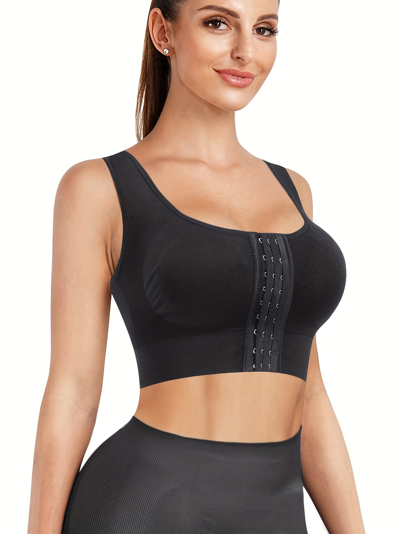 Camisole Bra Bra for Women Front Closure Shaping Push Up Seamless