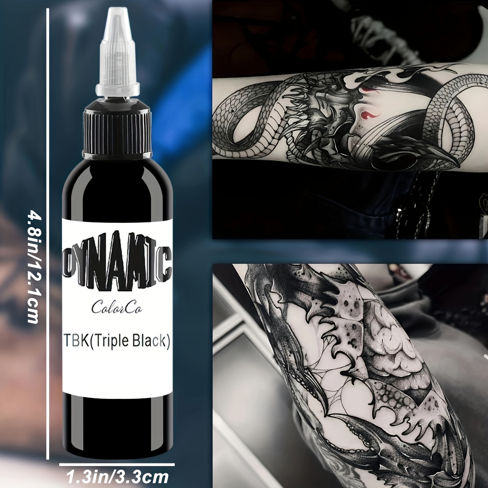 Black Tattoo Ink Professional Tattoo Tattoo Painting - Temu