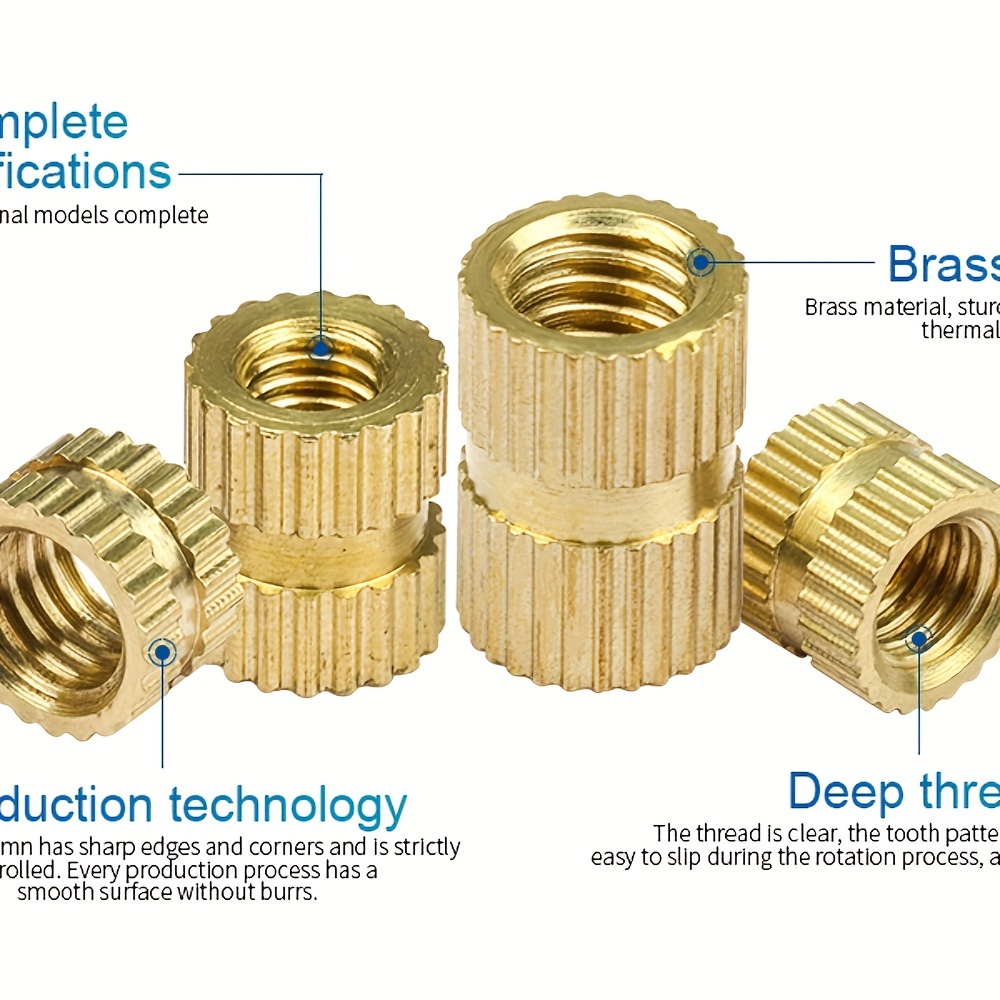 M3 Threaded Inserts M3 Female Threaded Heat Inserts Brass - Temu