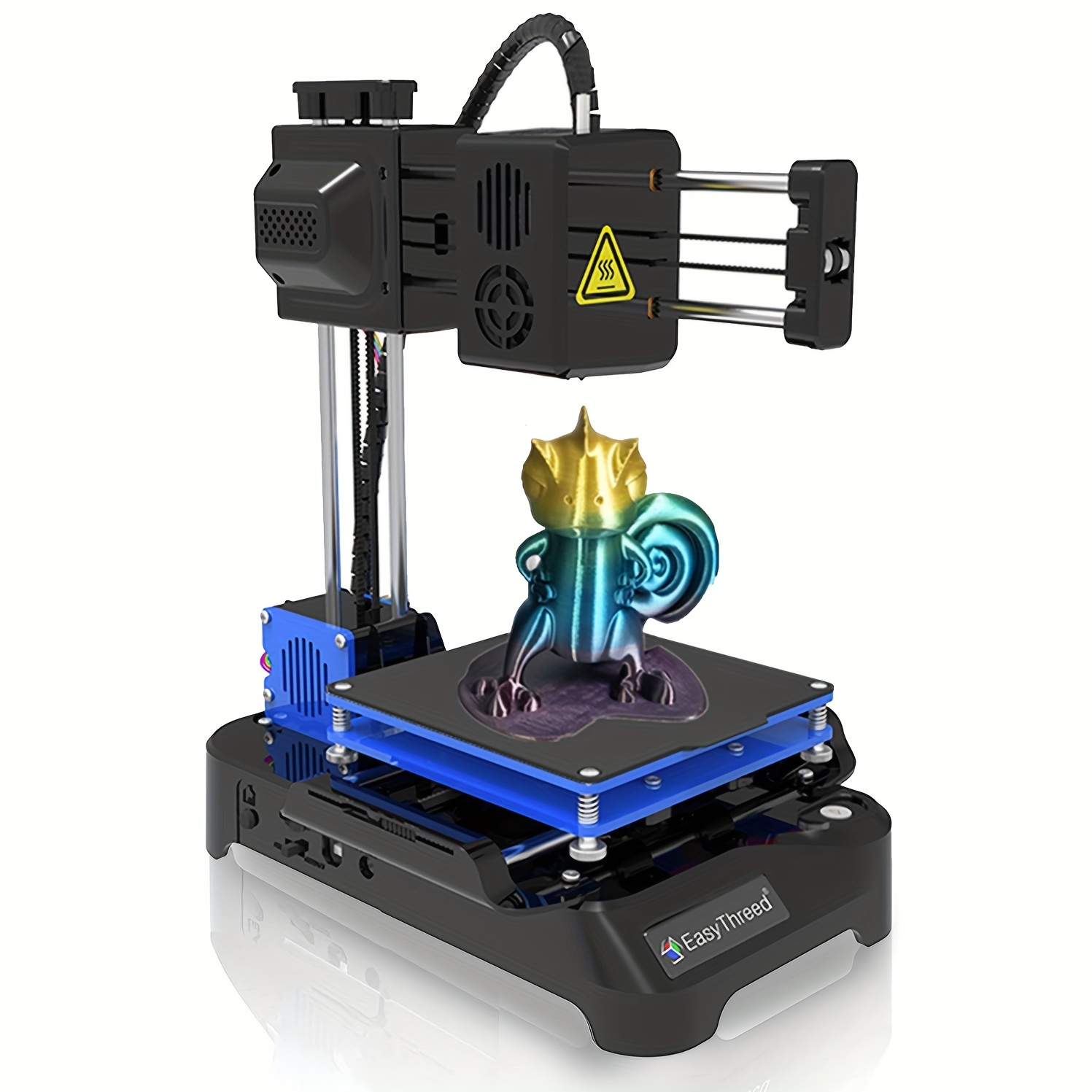 EasyThreed Mini 3D Printer Beginners Entry Level Fast Heating Low Noise with Free PLA TPU.75mm Filament Printing $8.74