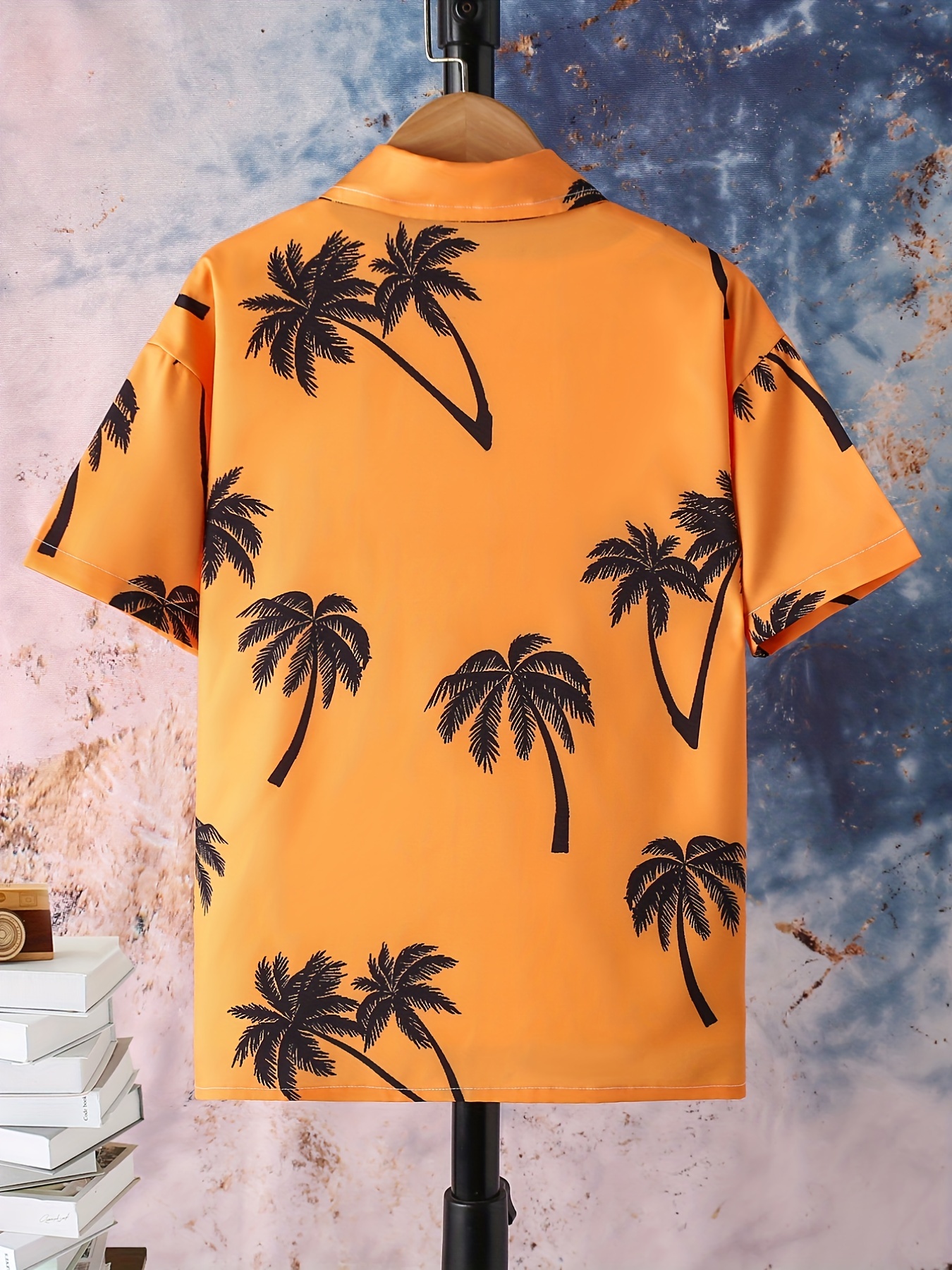 Boys Coconut Trees Shirt Short Sleeves