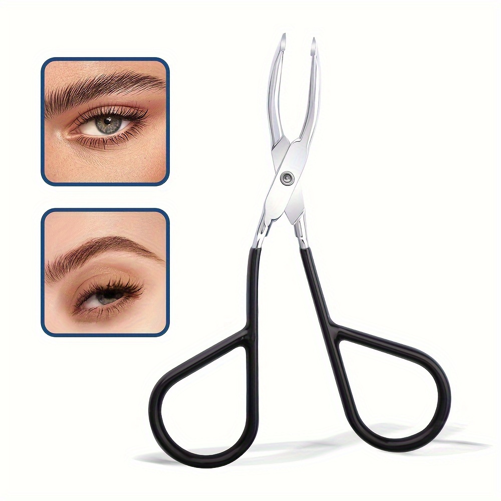

Scissors Shaped Eyebrow Tweezer Clip With Easy Scissor Handle, Scissor Handle Tweezer Brow Hair Plucker Remover, Men Women