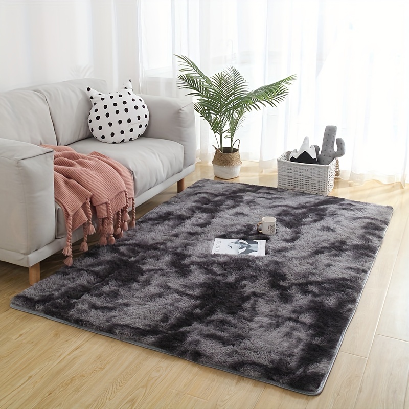 1pc modern     plush soft carpet   plush carpet water absorbent non slip and stain resistant suitable for living room and bedroom areas home decoration area rugs details 1