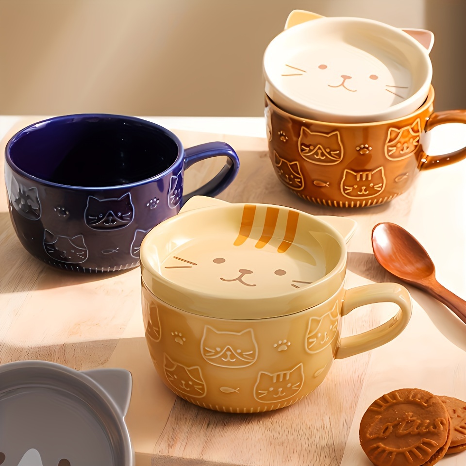 Sweet Coffee Cups Tea Milk Cute Bear Cat Panda Espresso Cups Mugs