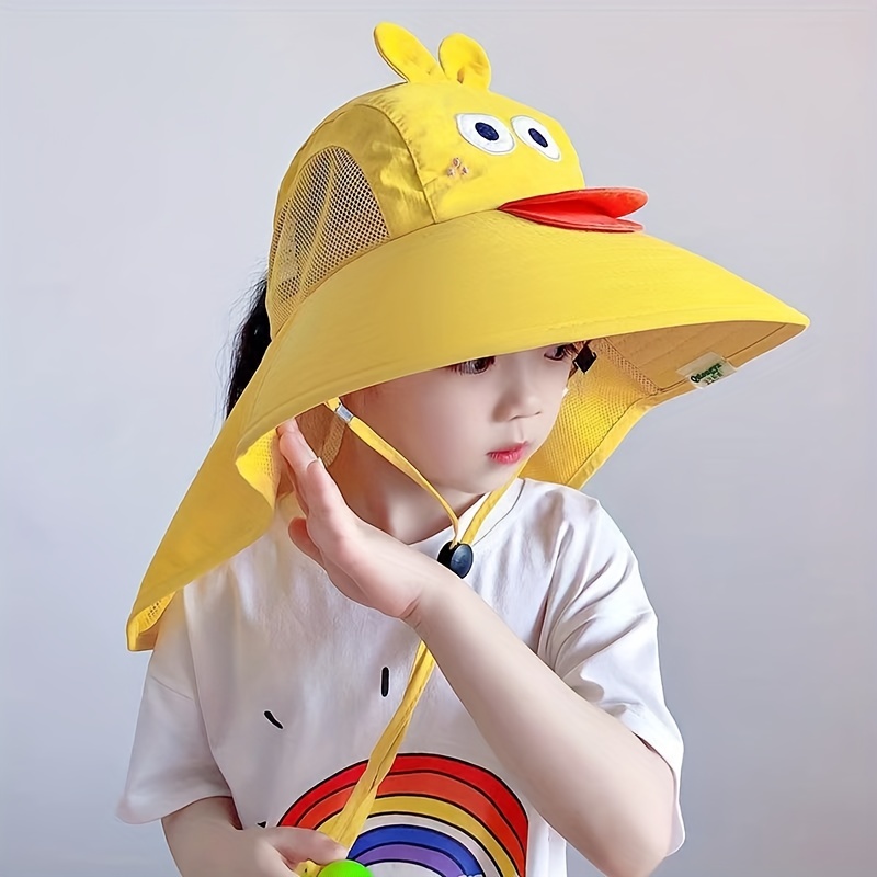 Cute Duck Children's Trendy Versatile Sunshade Bucket Hat - Temu