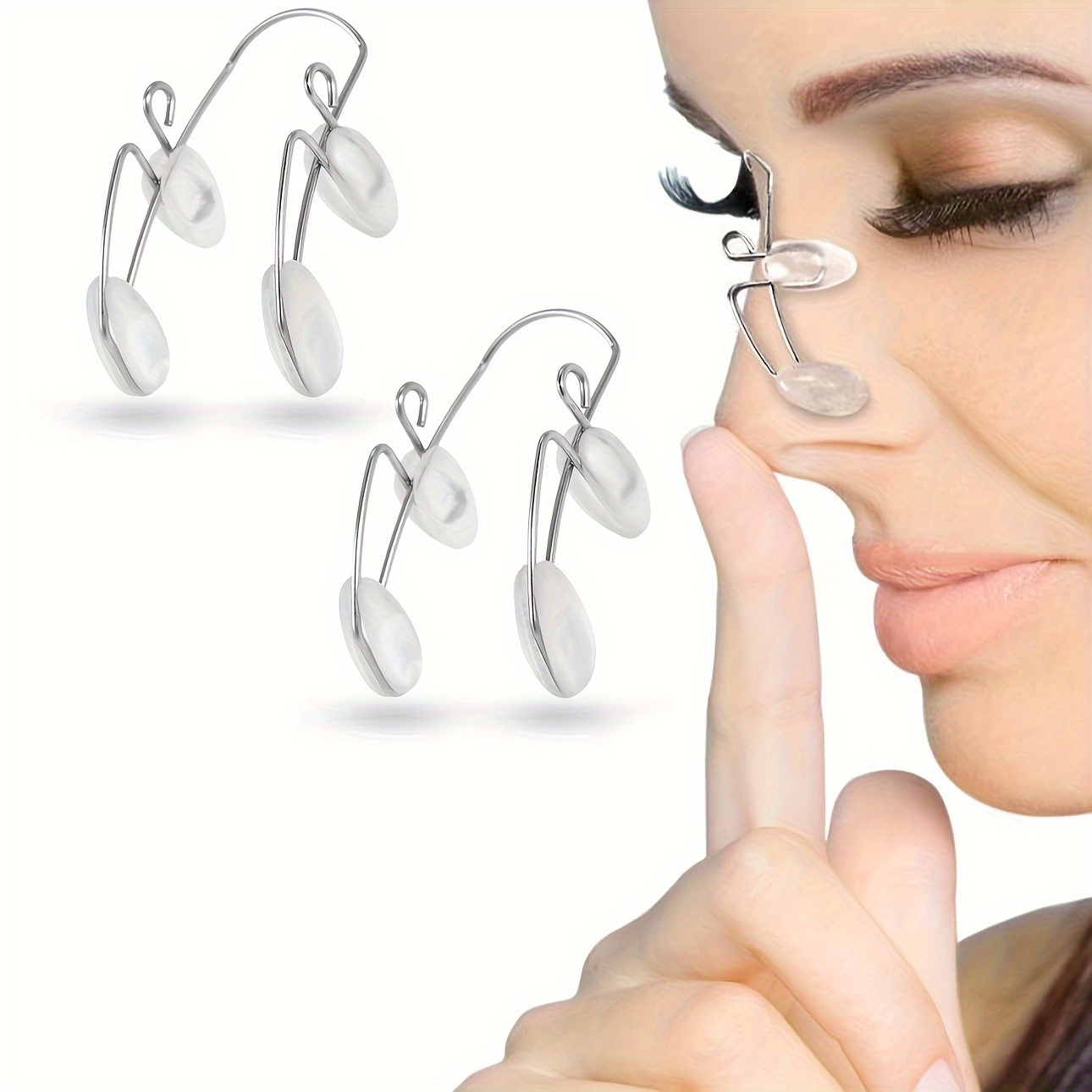 

1/2pcs Nose Shaper Clip, Nose Bridge Straightener Corrector, Nose Lifter Device Nose Up Lifting Clip Beauty Tool