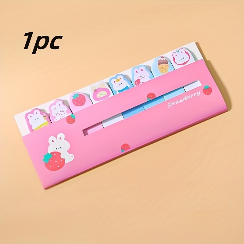 1pc Cartoon Animal Line Stand Sticky Notes Index Notes Stationery
