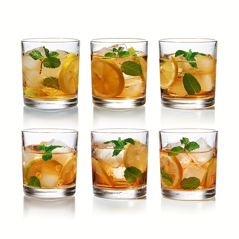 Lead-free Crystal Drinking Glasses Set - Hand-cutting Everyday Drinkware  For Cocktails, Iced Coffee, Ice Tea - Dishwasher Safe - Temu