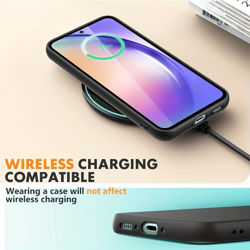 Phone Case Galaxy A34 Case Silicone Plain Protect - Temu