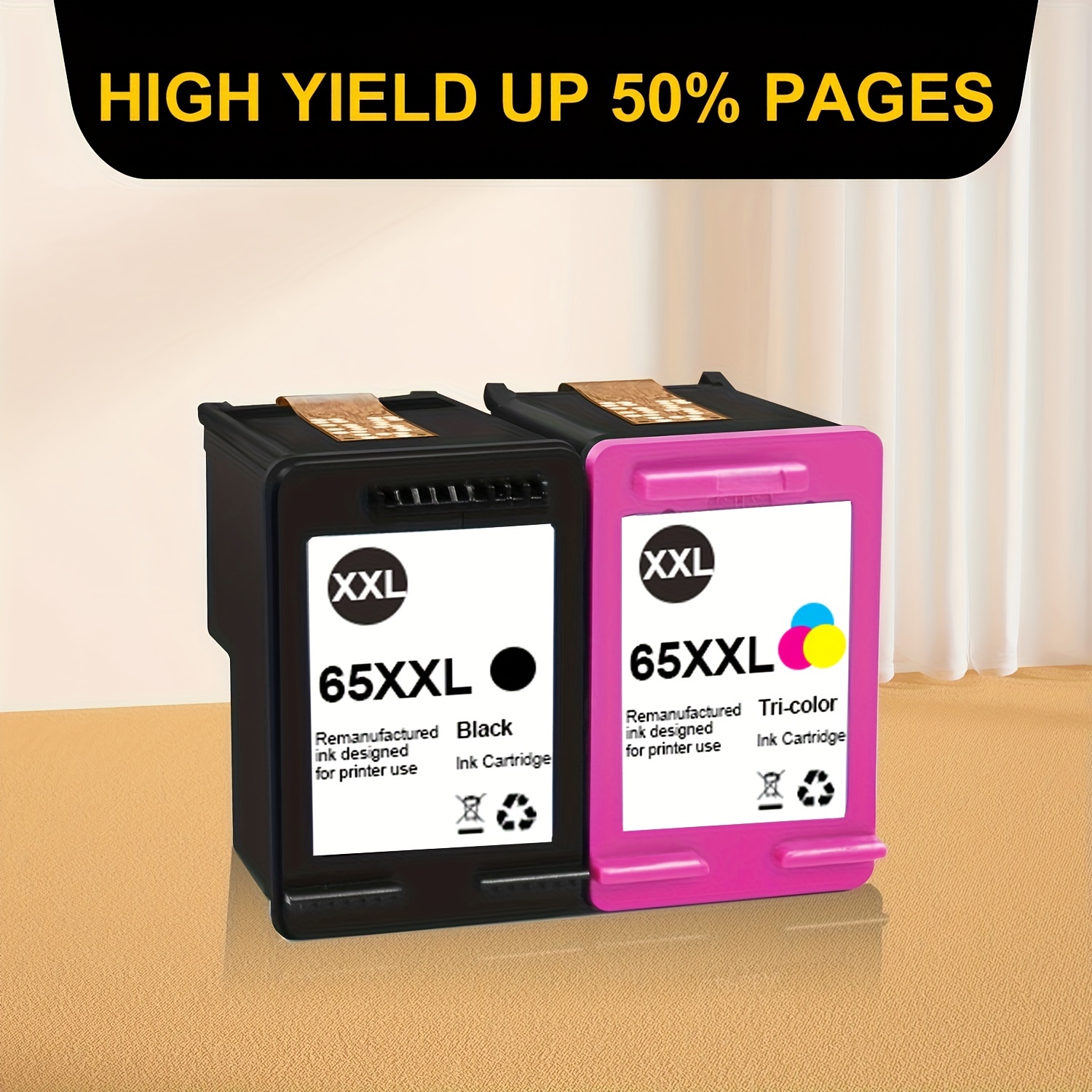 Ink Cartridges Replacement for HP 305XL, Black/Color Print Cartridges for  DeskJet Plus 4120 4122 4125 4130 4132 4133 4135 4136 4140 4152 4155 4158