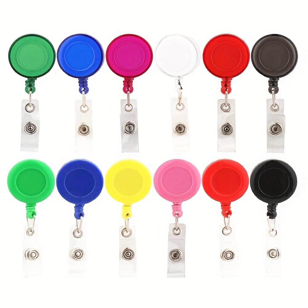 Badges Holders Retractable With Name - Temu