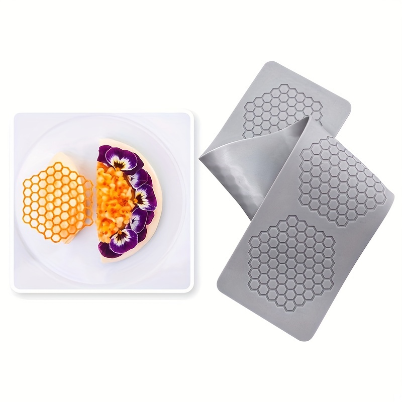 

1pc, Honeycomb Lace Fondant Mold, Honeycomb Shape Lace Mat, For Cake Cupcake Border Decoration, Baking Tools, Kitchen Gadgets, Kitchen Accessories, Home Kitchen Items