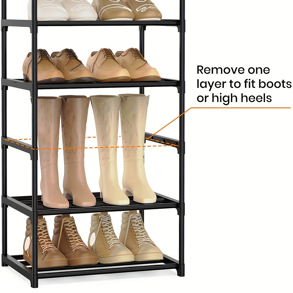 FIDUCIAL HOME 9 Tiers Tall Large Shoe Storage Cabinet 36 Pairs