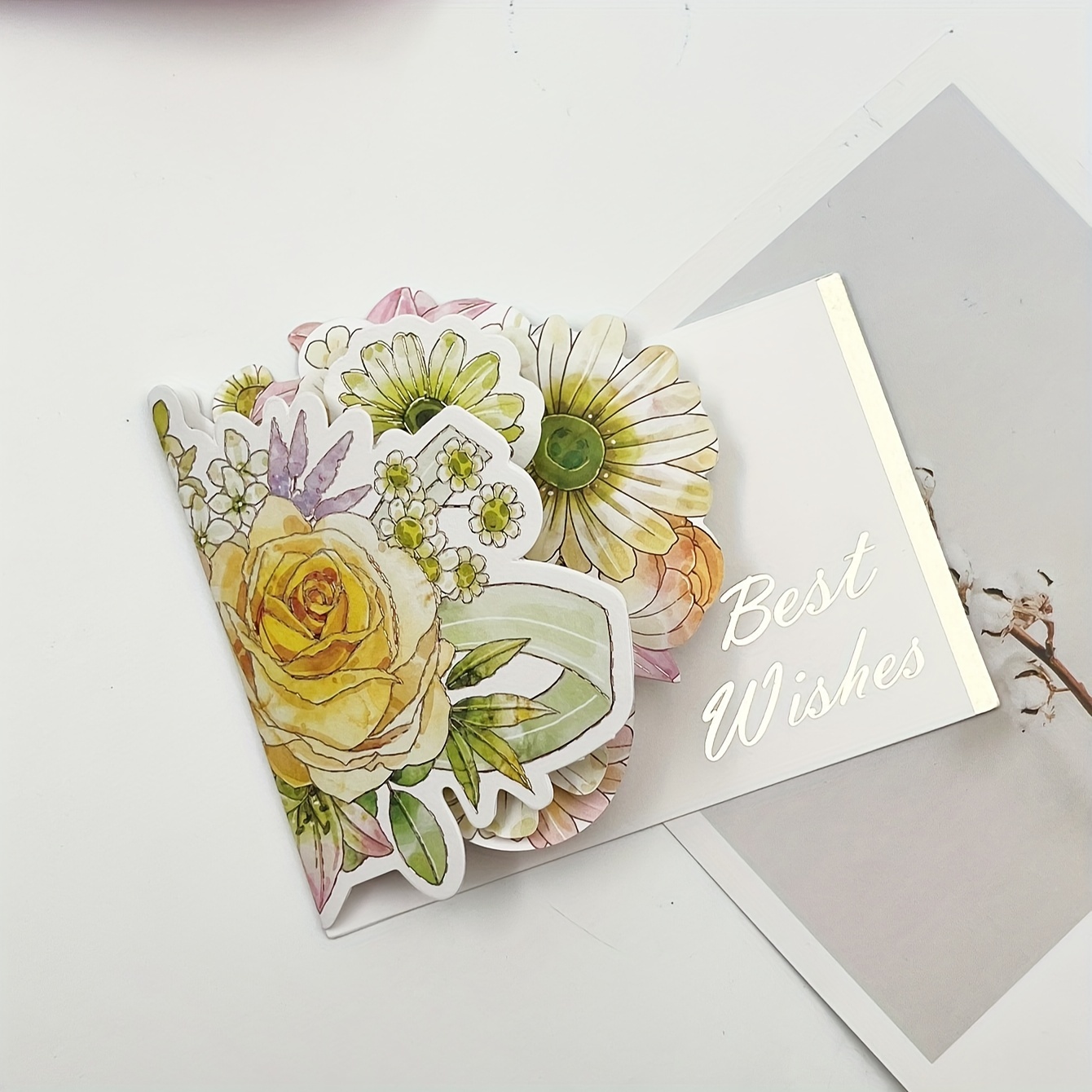 Beautiful Creative Simple Greeting Card Three dimensional - Temu