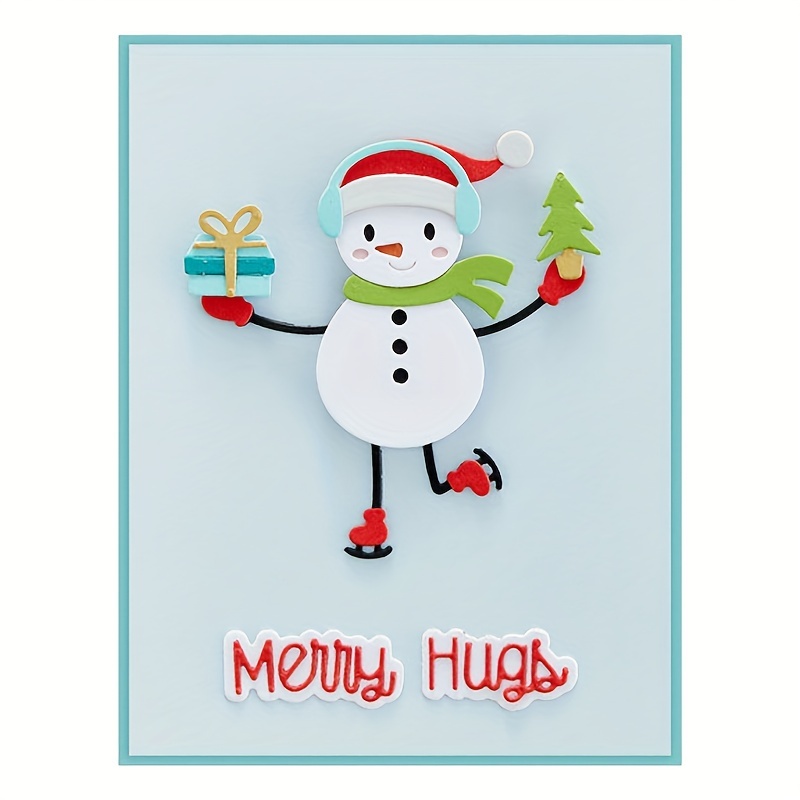 One Piece Classic Merry Christmas English Word Graphic Clear Stamp Quote  For Holiday Cards Scrapbooking - Temu