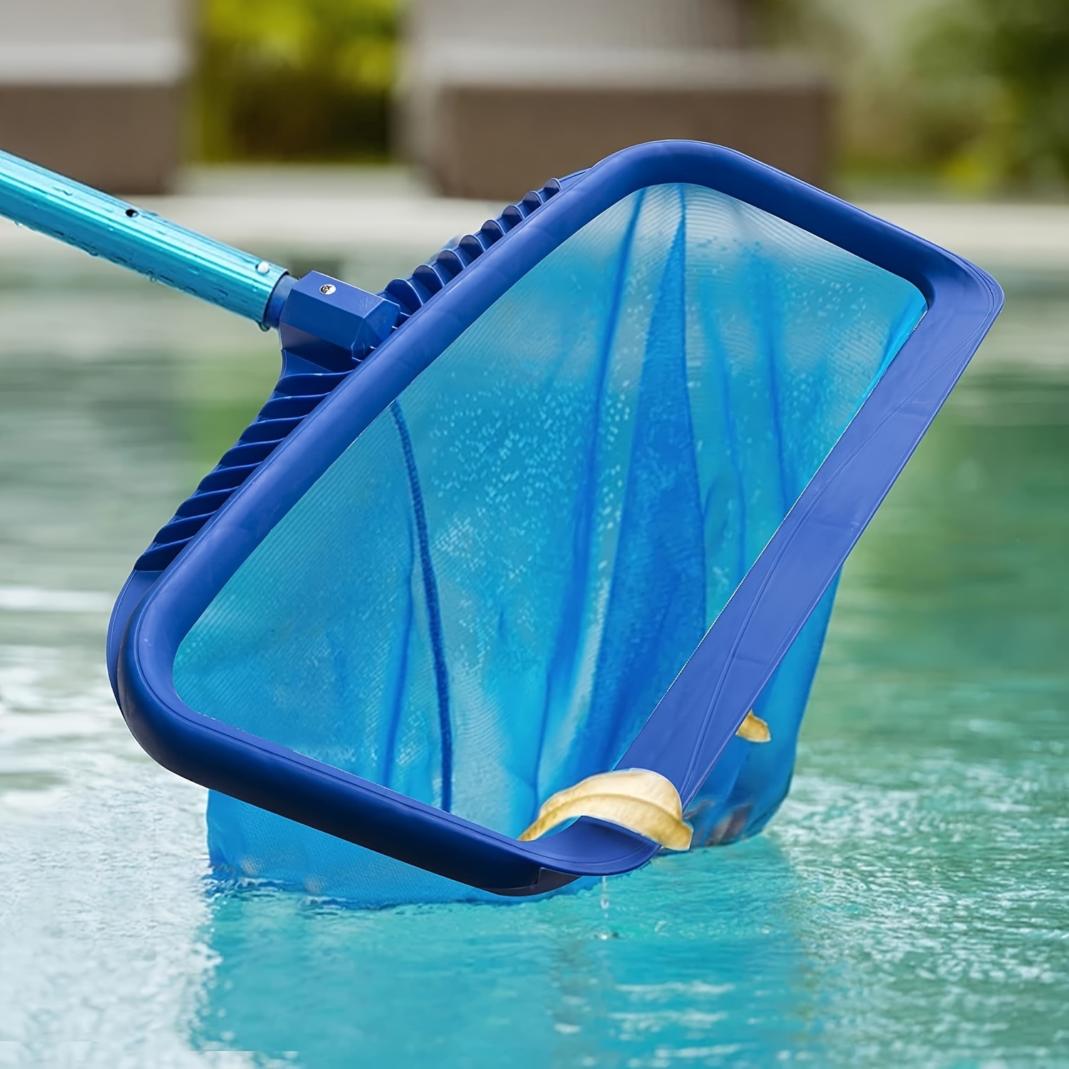 Pool Skimmer Net With Pole (leaf Skimmer With Pole) Pool - Temu