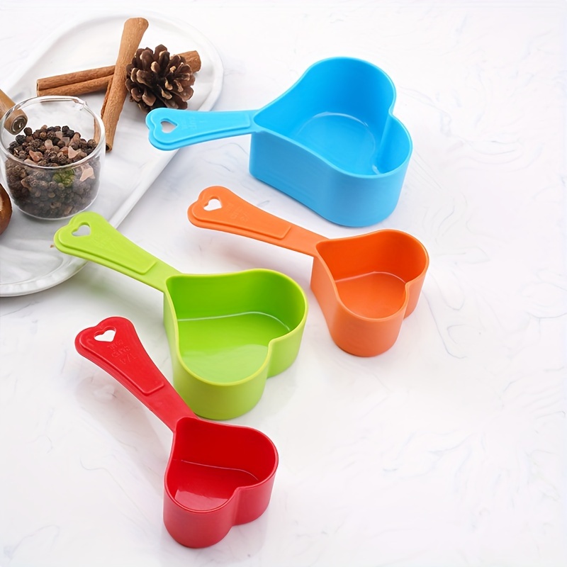 Measuring Spoons Adjustable With Scale Plastic Measuring Scoops Cups for  Baking