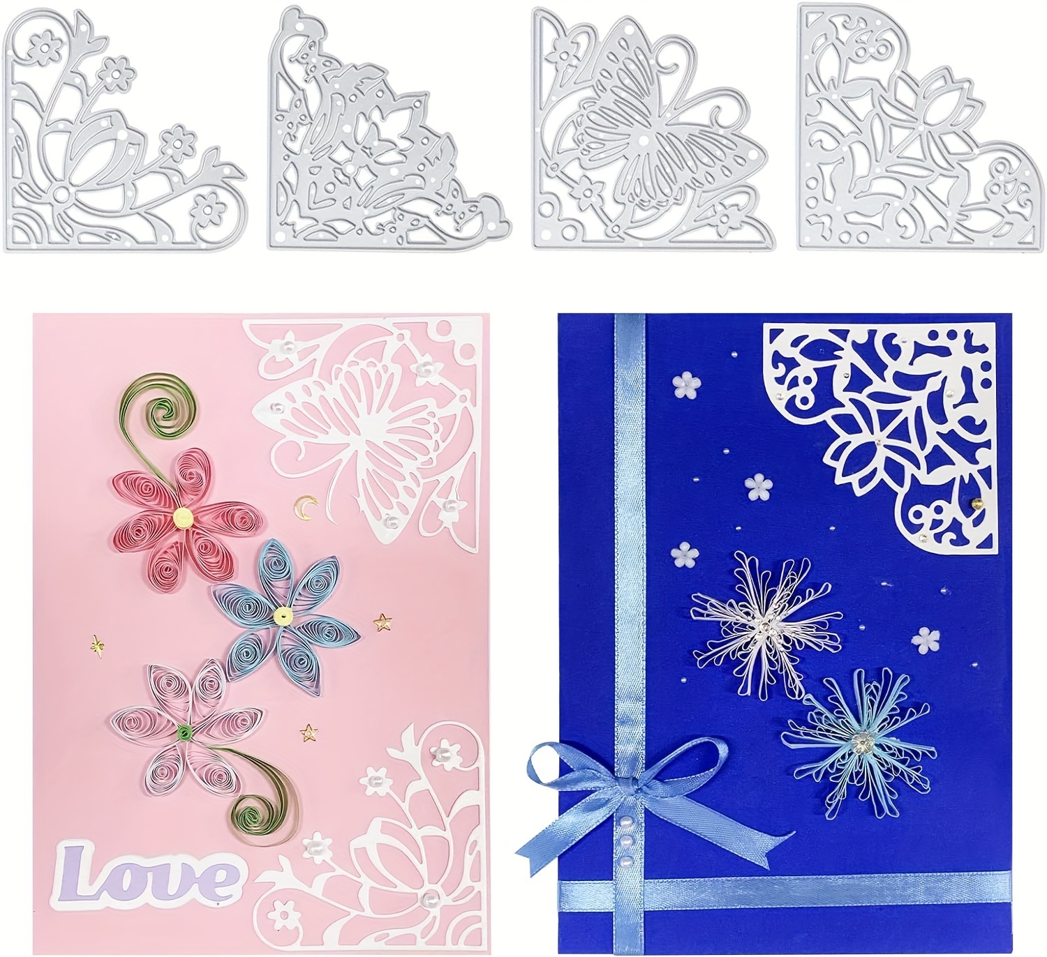Matrices De Découpe Dentelle YunTrip - Argent 14.8x7.1 Cm - Scrapbooking/Cartes DIY