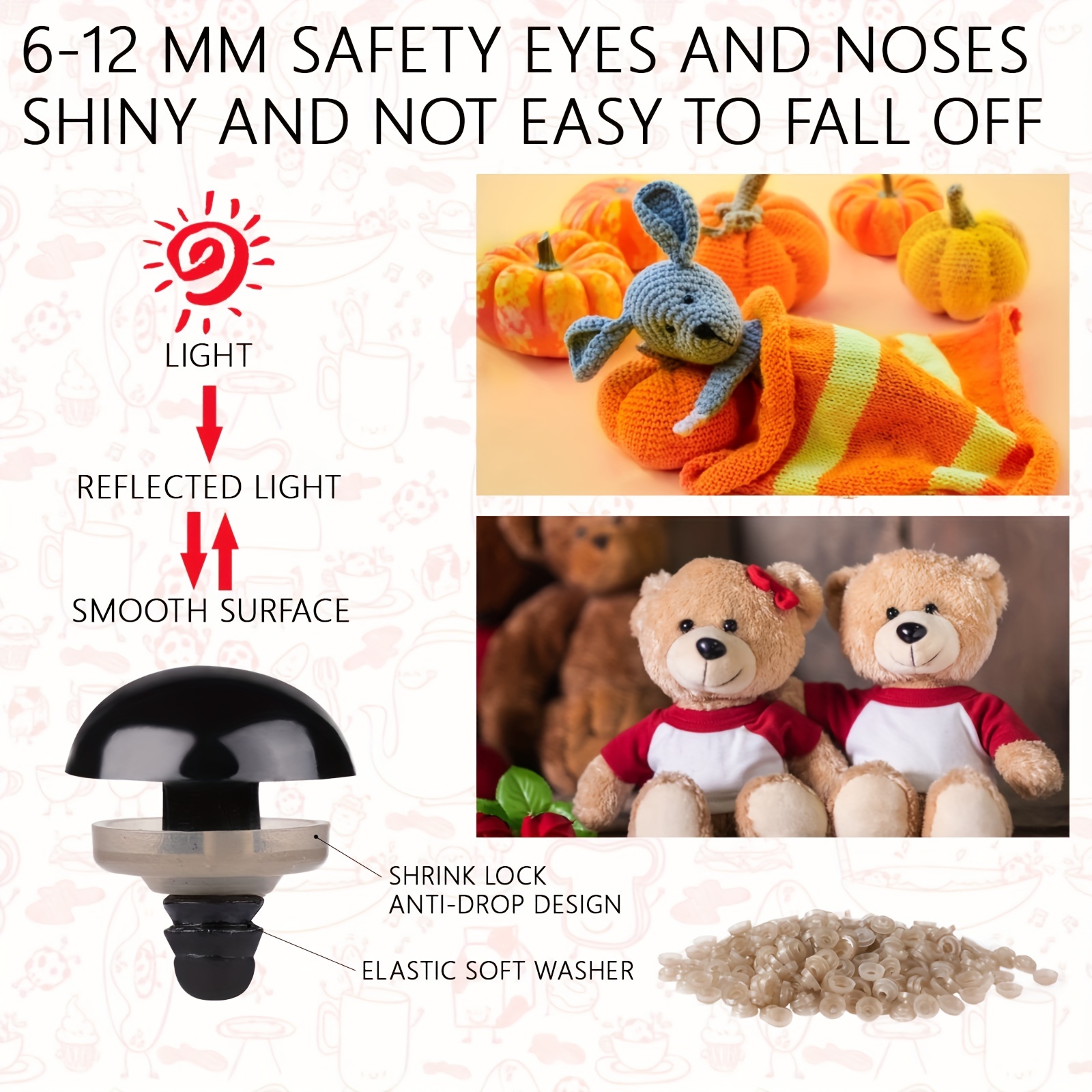 Brighten Up Your Amigurumi With Safety Eyes For - Temu
