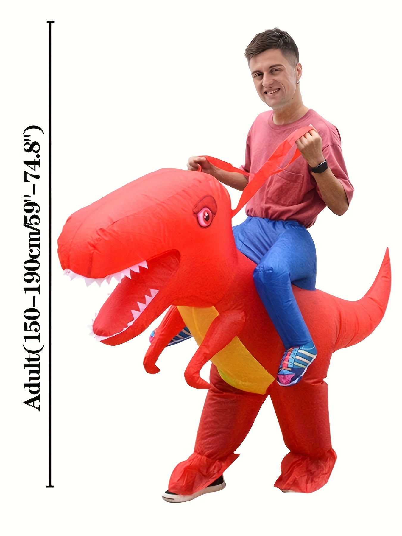 Funny Dinosaur Costume Adult Blow Halloween Party Ride A Dino T Rex  Inflatable Costumes - Men's Clothing - Temu