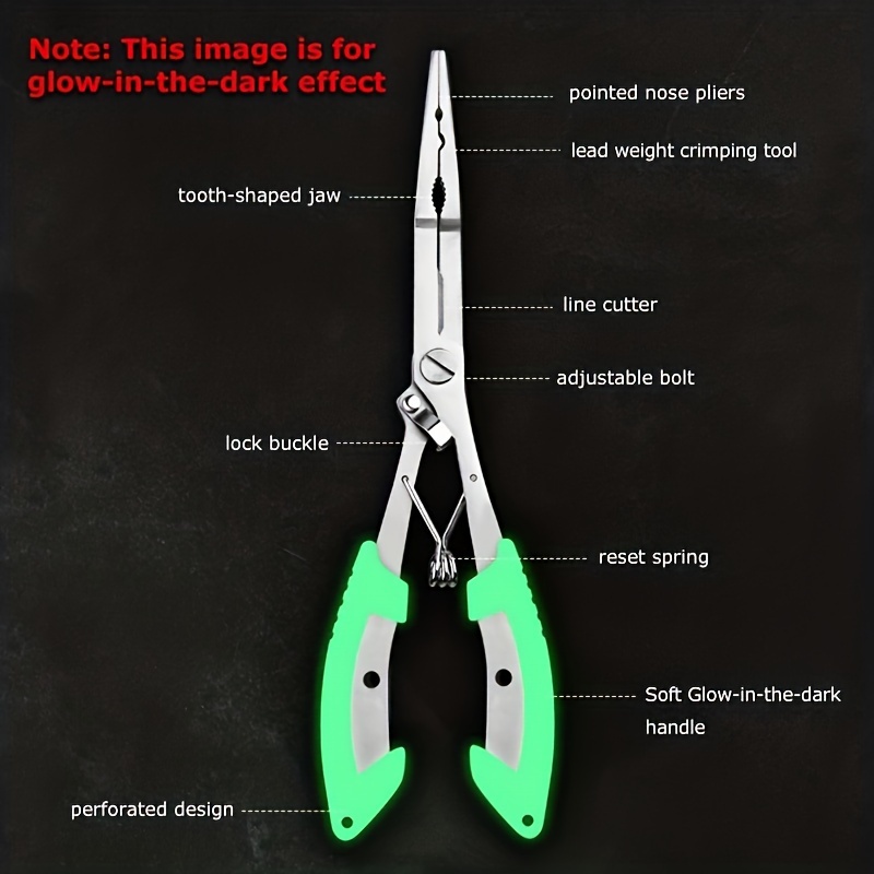 Multifunctional Lure Fishing Plier With Luminous Handle Wire - Temu