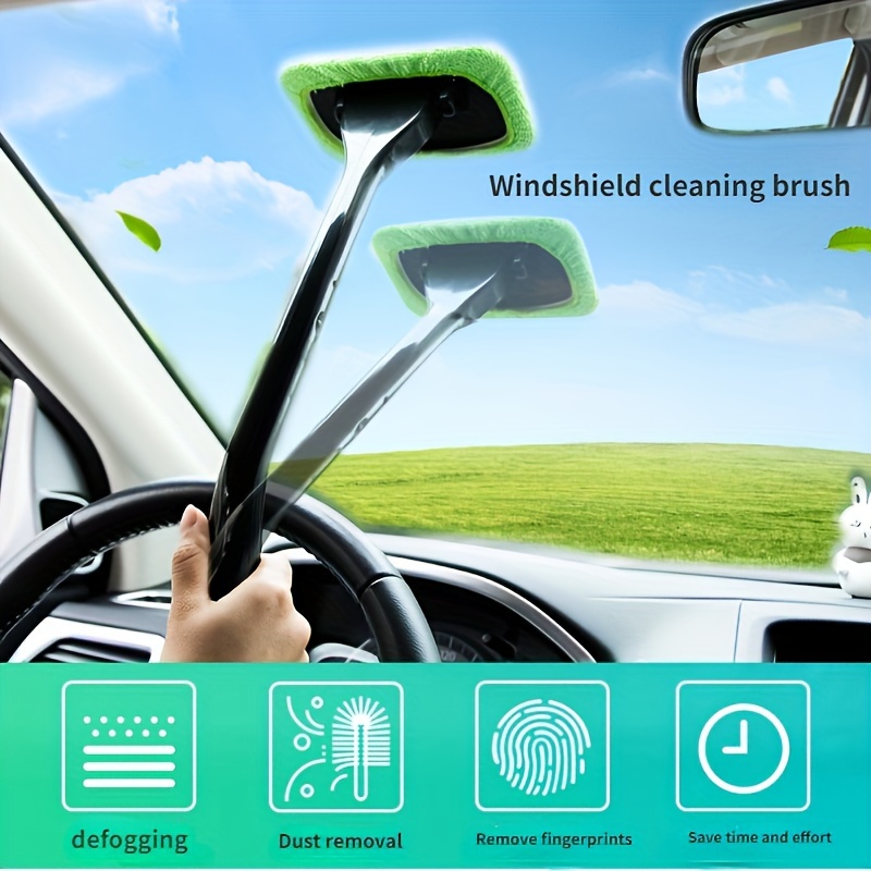 Windshield Cleaner with Microfiber Cloth and Spray Bottle Car