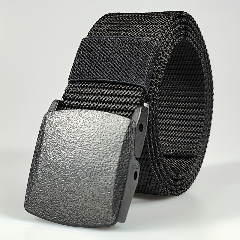 Cinturón táctico de nailon para hombre, cinturón de lona para militares  casuales con hebilla de metal de liberación rápida