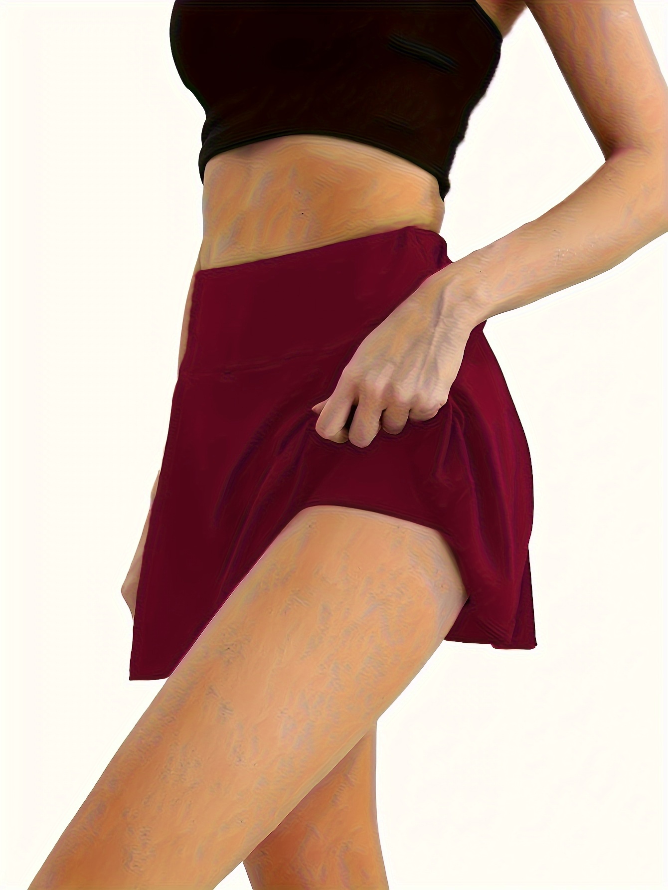 Faldas Halara Con Bolsillos Mujer Deportes Yoga Escuela Pajarita Pantalones  Cortos Falda Pliegues Mini Saia Cintura Alta Paseo Faldas Mujer De 13,93 €