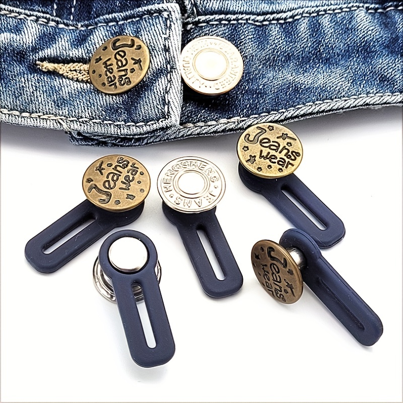 3Pcs Waistband Extenders Adjustable Elastic Snap Button Easy to Use Pants  Extenders for Jean Waist Pregnancy