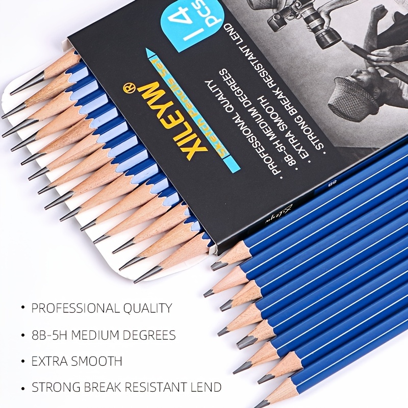 Sketch Pencil Set, Graphite Drawing Pencil, Sketching Tool 5h-8b Beginner  Art Supplies For Students School Office Supplies - Temu