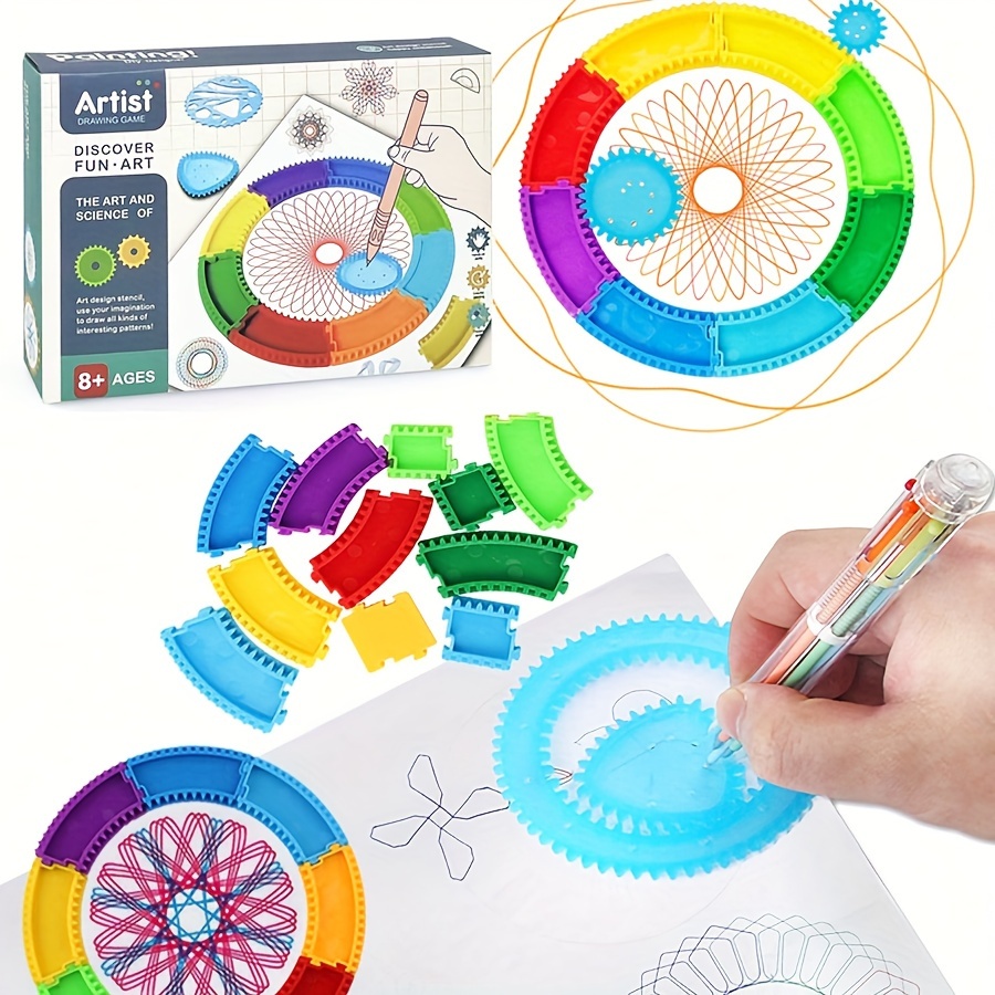 27Pcs Spirograph Design Set Draw Drawing Art Craft Create Education Gift to  Kids