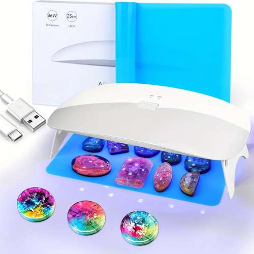 Uv Resin Kit With Light - First Order Free Shipping - Temu