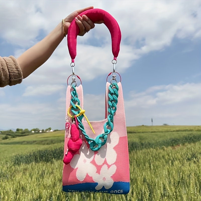 Transparent Bag summer Female Tote Bags Jelly Bag PVC Women Designer Bags  Handbag Ribbon Shoulder Messenger Bag 2 Pcs Bag Set
