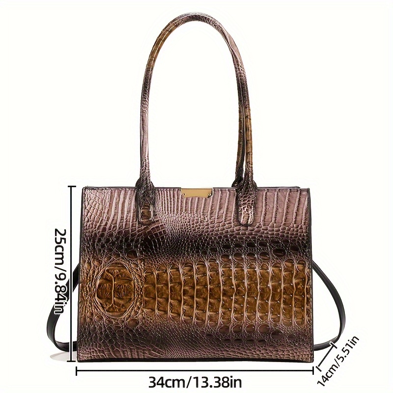 Crocodile best sale print purse