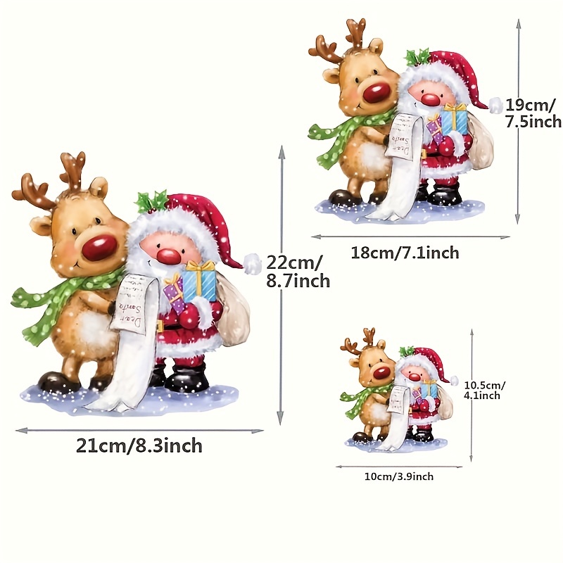 Christmas Cartoon Iron On Heat Transfers For T Shirts Diy - Temu