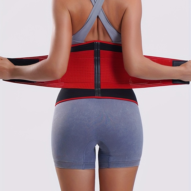 Adjustable Slimming Sweat Belt Waist Trainer Band Support Zipper Men Women