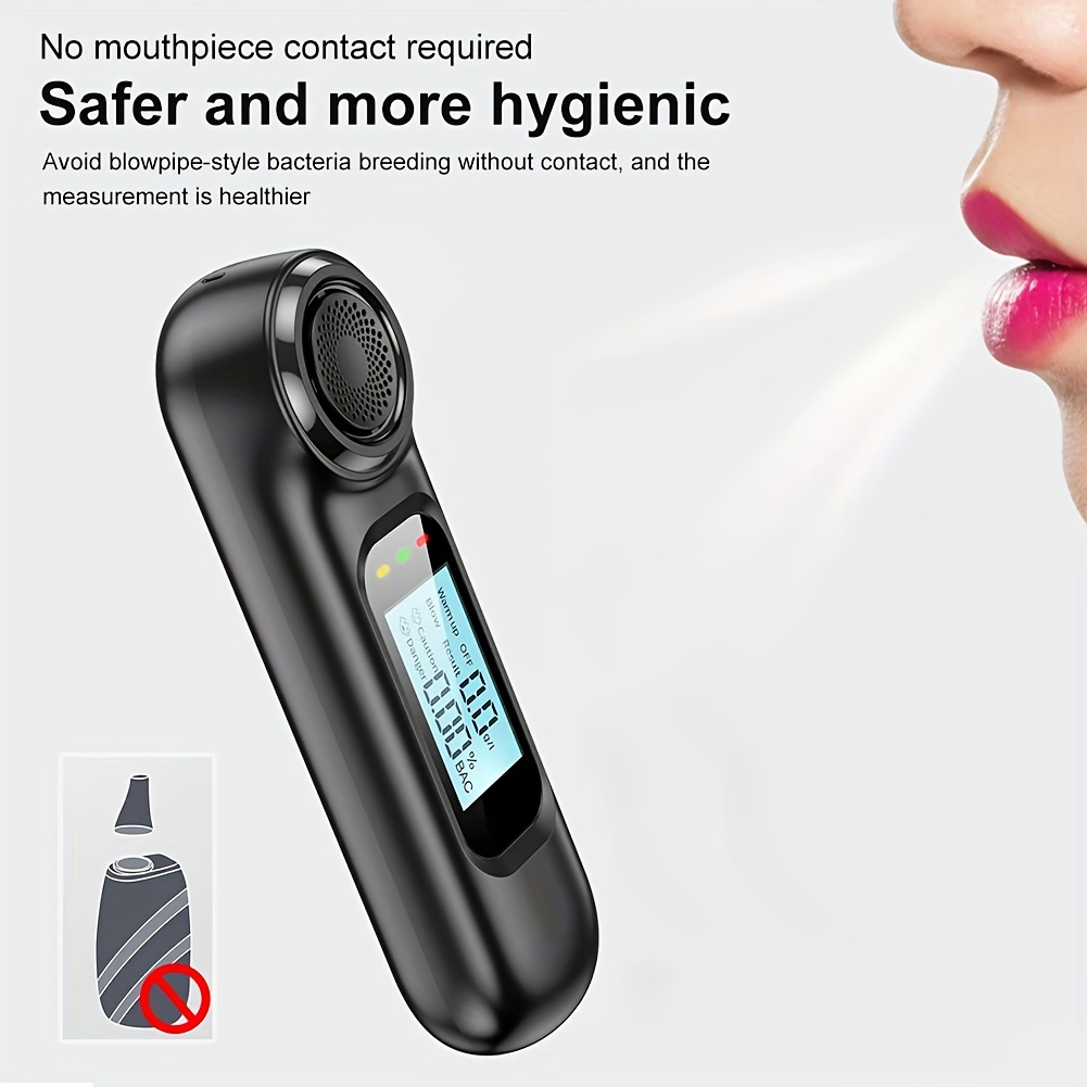 Digital Alcohol Tester Lcd Police Professional Breathalyzer - Temu