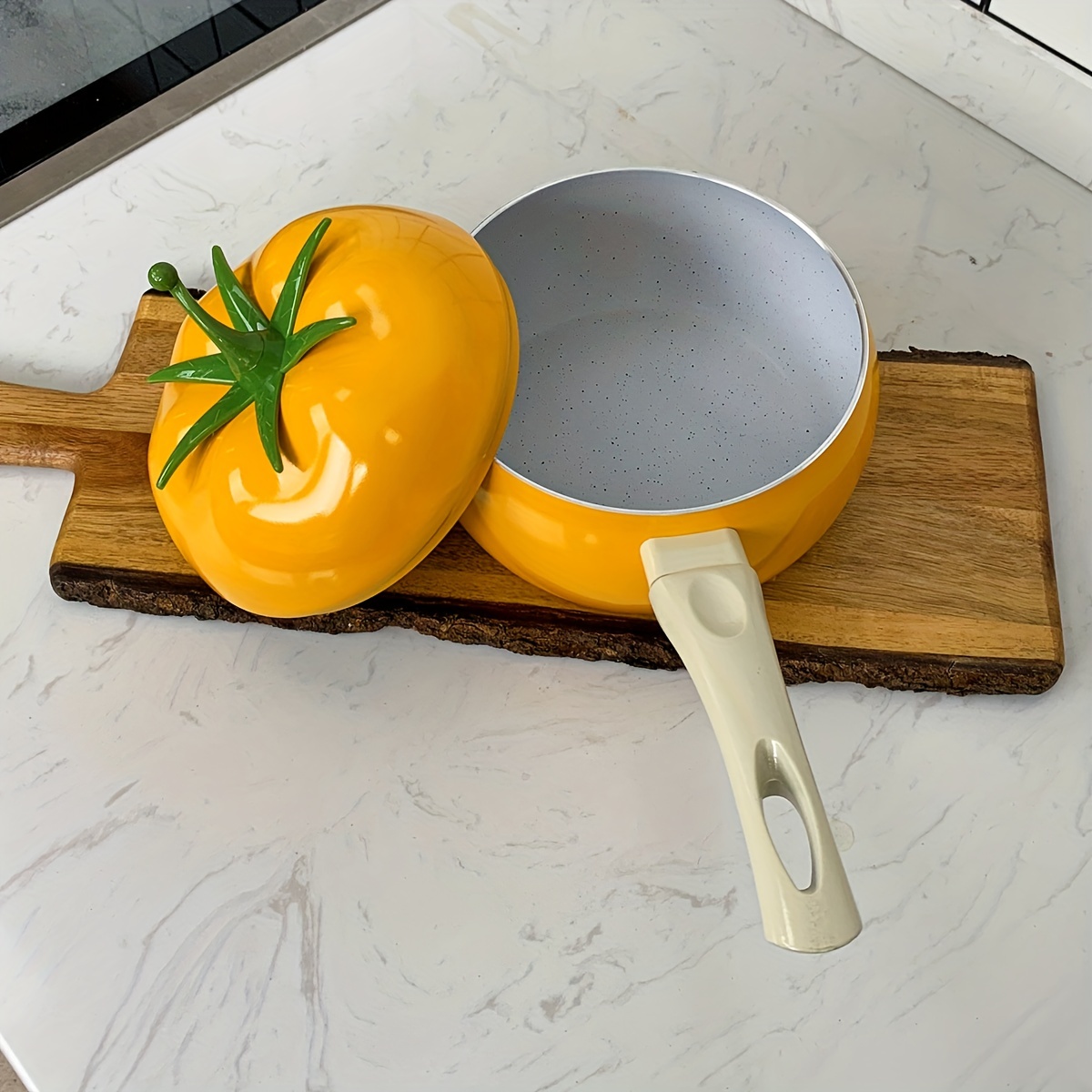 Fruit Tomato Shape Frying Pan Cooking Pot Saucepan Nonstick - Temu