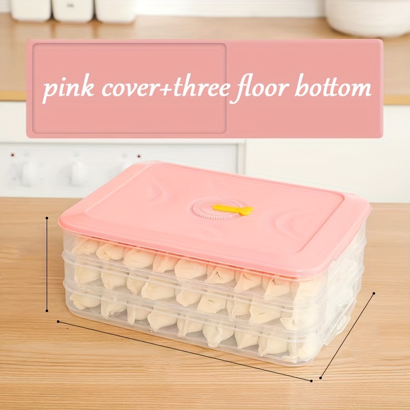 Large Capacity Dumpling Box, Household Refrigerator Freezer Special Sealed  Fresh-keeping Multi-layer Quick-freezing Food Ravioli Storage Box, Home  Kitchen Supplies - Temu