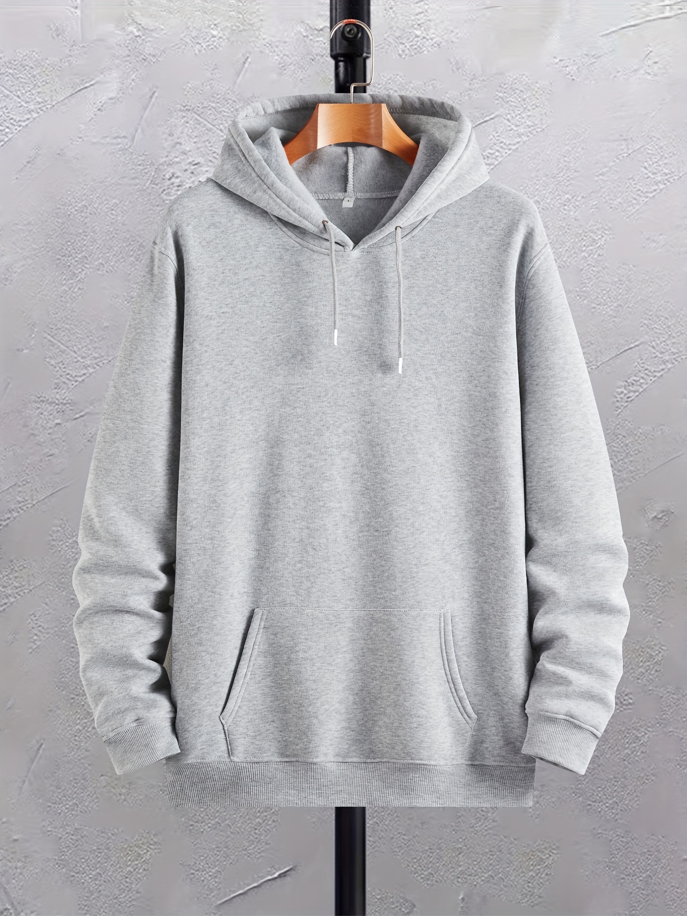 Plus Size Men s Big V Pullover Drawstring Hoodie Oversized Temu