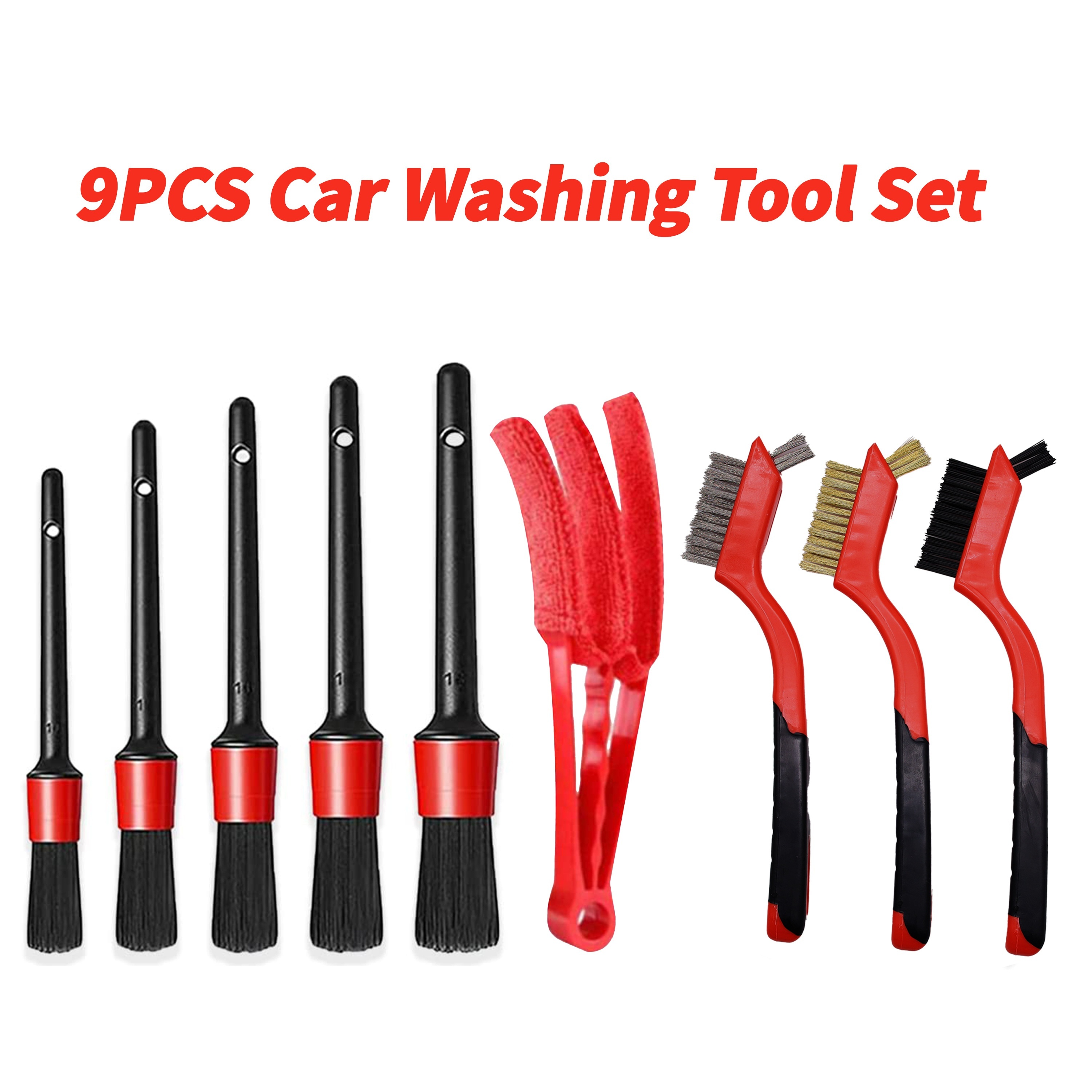 18Pcs Car Detailing Brush Set, Car Detailing Kit, Auto Detailing Drill  Brush Set, Car Detailing Brushes, Car Cleaning Kit,Car Wash Brush kit