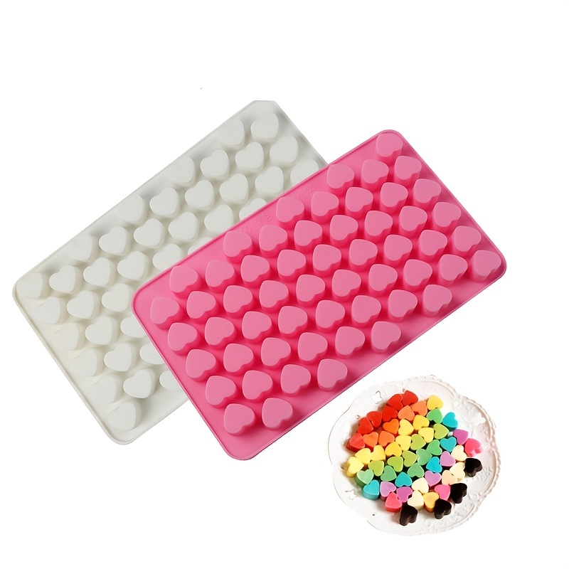 1pc 55 Heart Chocolate Baking Silicone Molds, Shop The Latest Trends