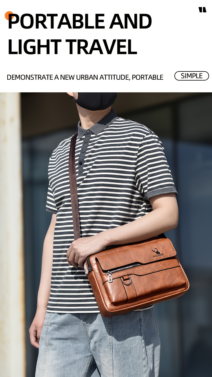 WEIXIER Men's Leisure Style Single Shoulder Bag