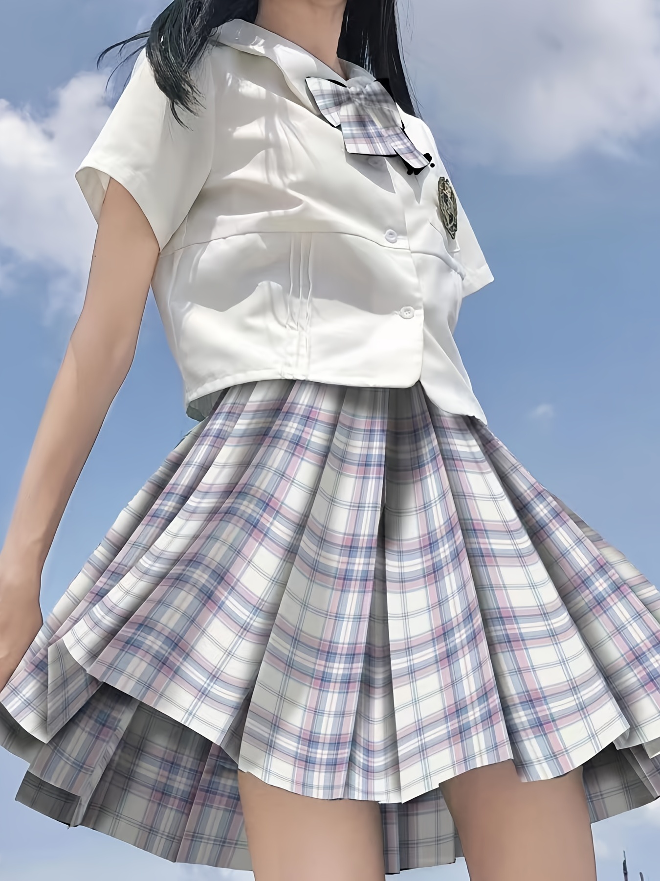 Preppy Plaid 'jk' Uniform Skirts Japanese School Uniform - Temu