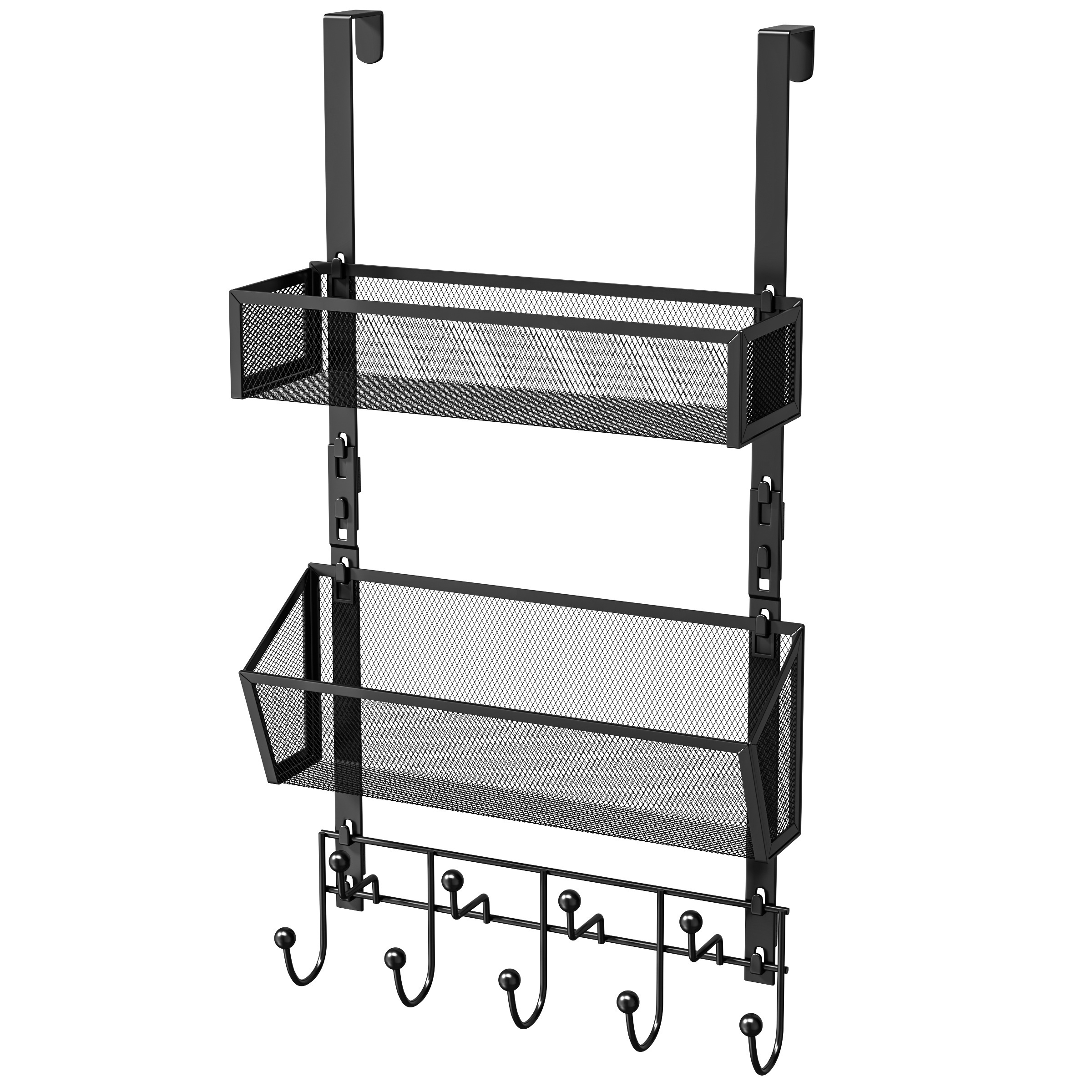 1pc Estante Almacenamiento Ganchos Puerta Acero Inoxidable - Temu Chile