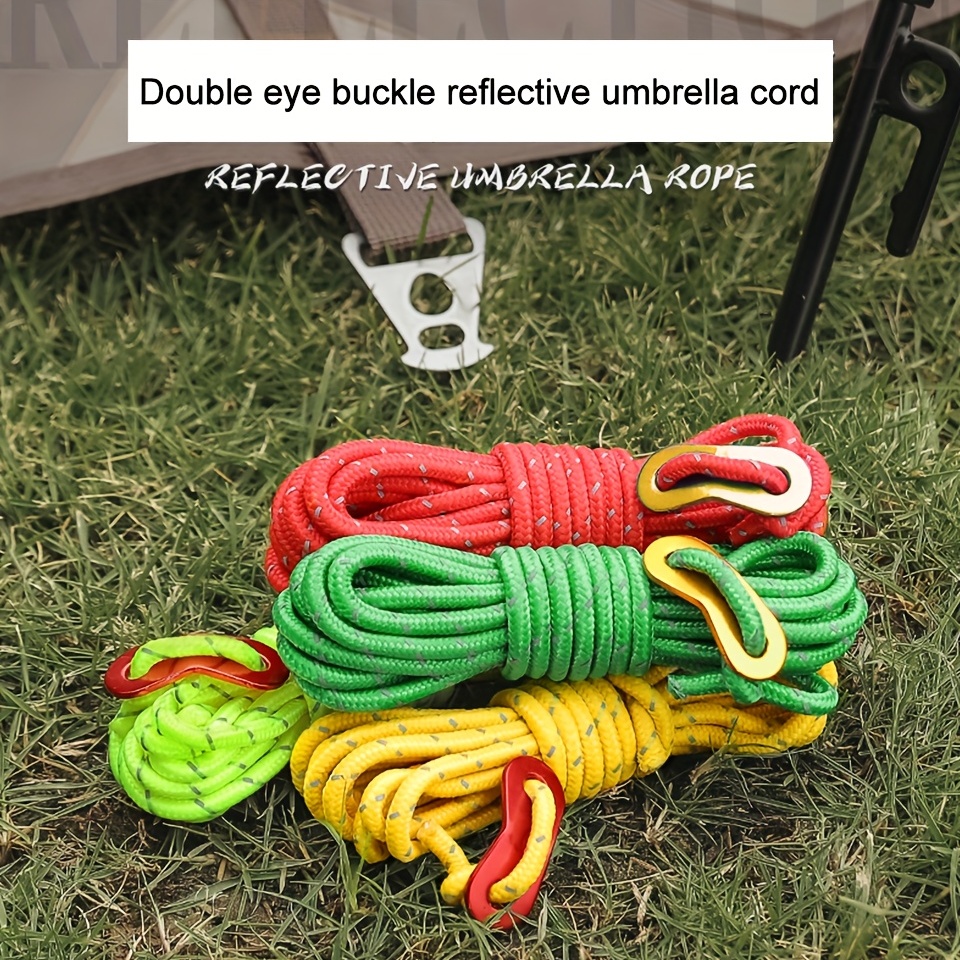 Tent Windproof Rope With Pulley Adjuster For Fixed Canopy