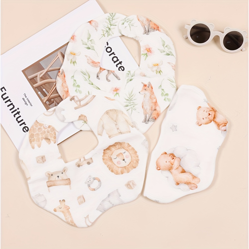 Conjunto De Ropa Con Tampado De Animal Lindos Para Bebé Recién Nacido Niño, Uso Práctico