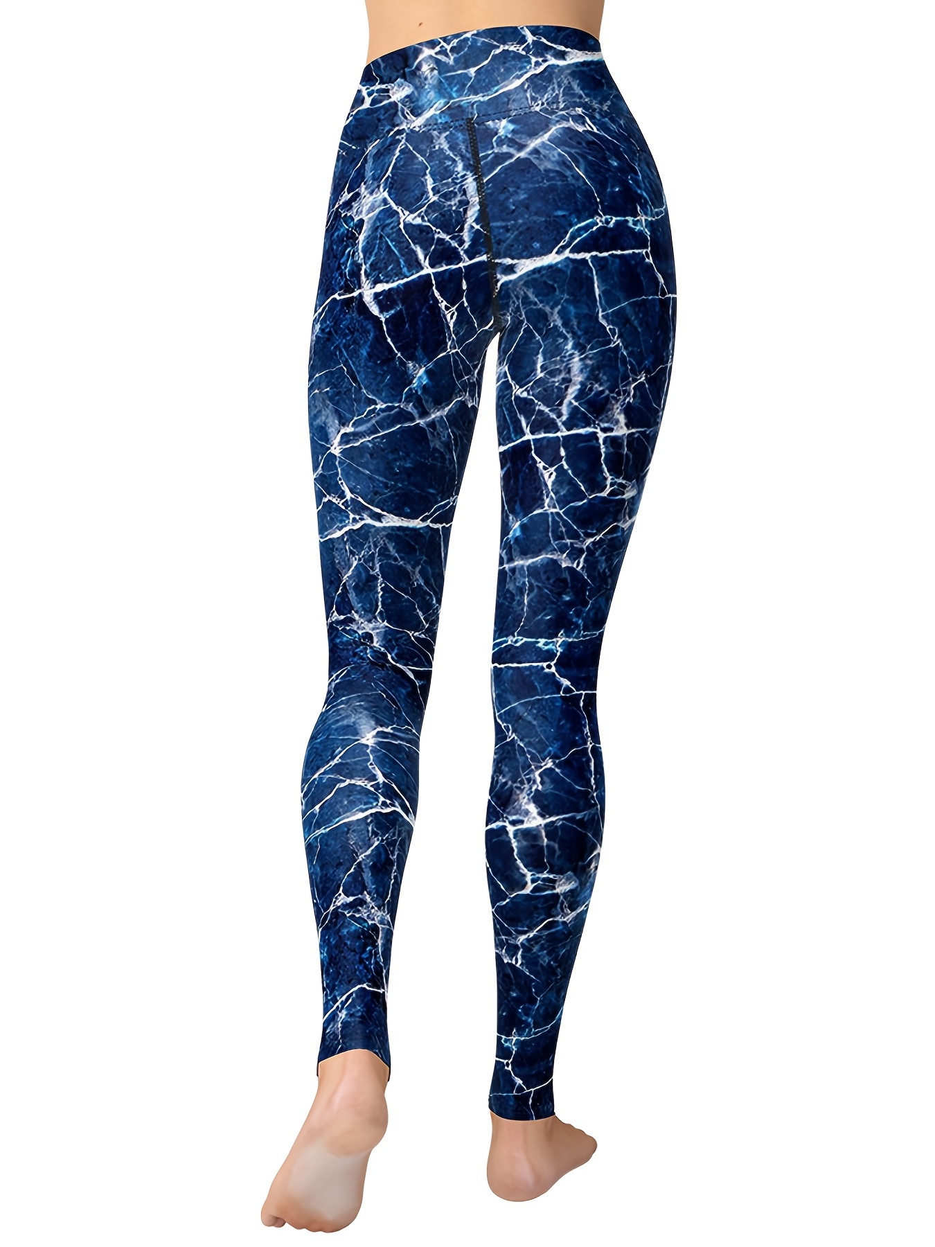 Marble Print Yoga Pants