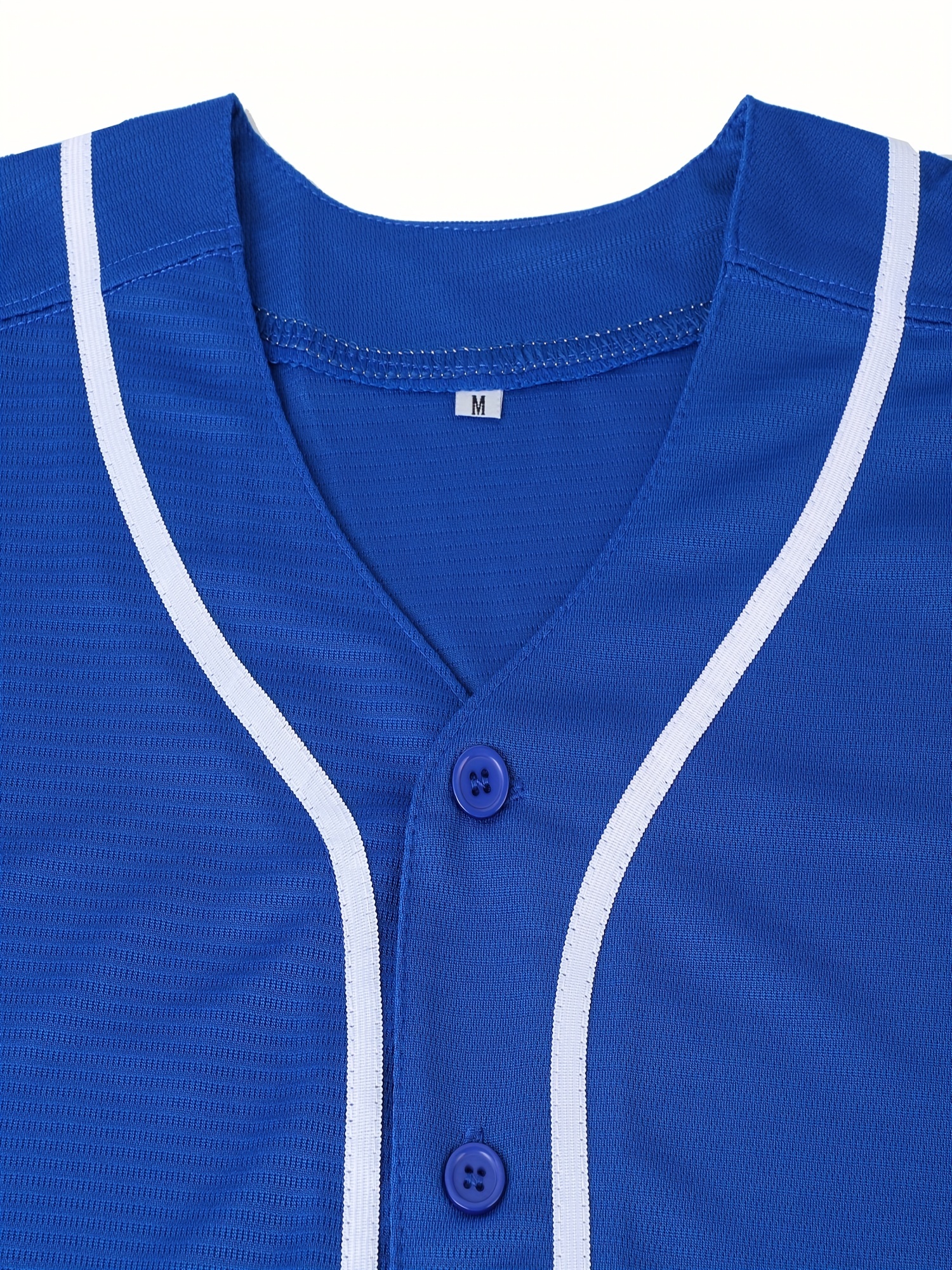 Baseball Jersey Blank V-Neck Full Button Shirts Men/Boy Breathable Softball Uniform Any Color